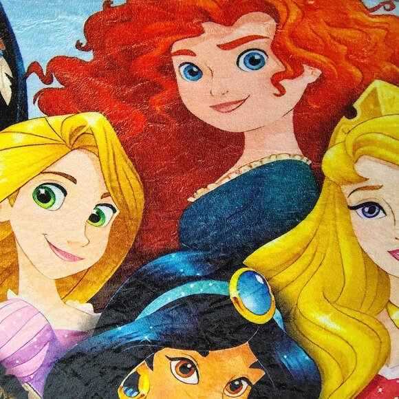 Disney Princess Blanket Throw Soft Touch 80x70 Kid Teen Bedding Accessory - Picture 5 of 7